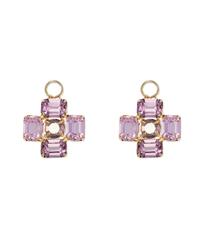 Amethyst Huggie Charms