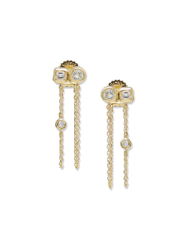 Cléo Jaeda Double Chain Earrings