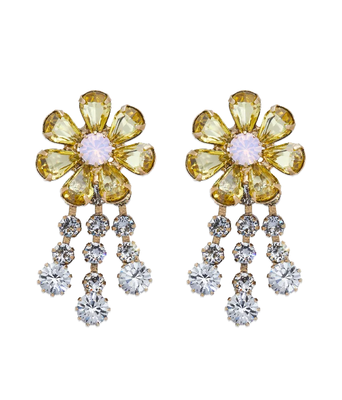 Frances Earrings in Light Topaz