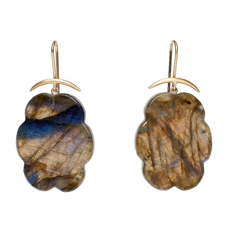 Gabriella Kiss 18k Labradorite Cloud Earrings