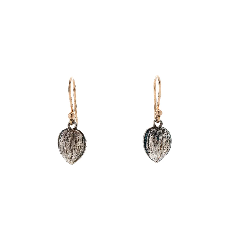 Gabriella Kiss Tiny Silver Walnut Earrings