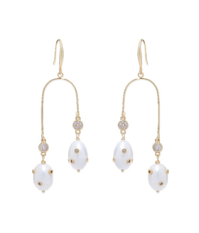 Geneva Pearl Statement Earrings