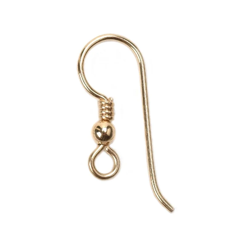 Yellow Gold Filled Premium Shepherd Hook Bead & Coil-Packs of 12