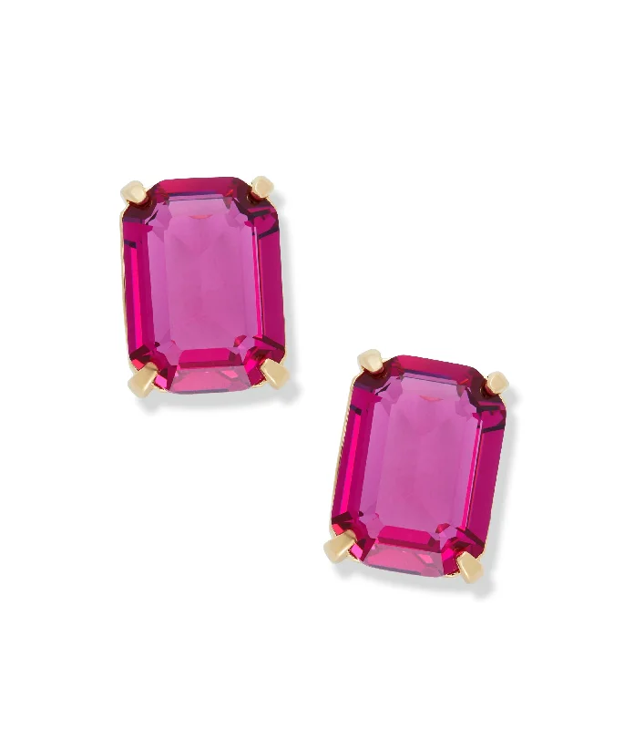 Socialite Studs in Fuchsia