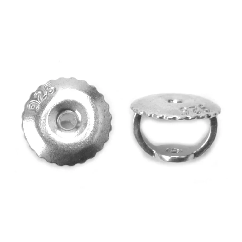 Sterling Silver .041" Threaded Earring Back - Pack of 6