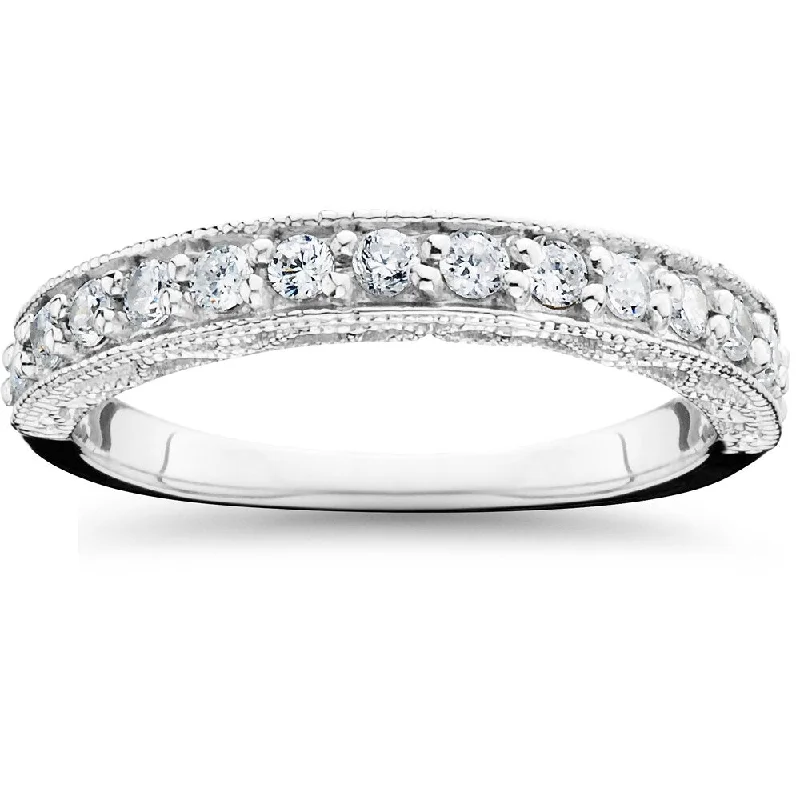 14k White Gold 1/ 2ct TDW Diamond Wedding Ring