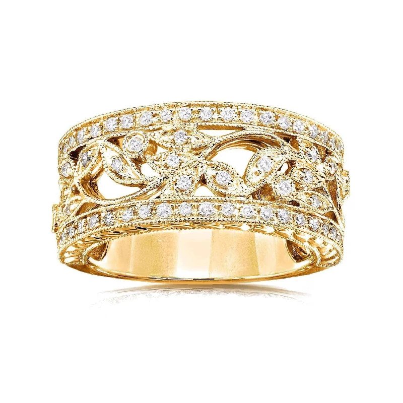 Vintage Diamond Fashion Band