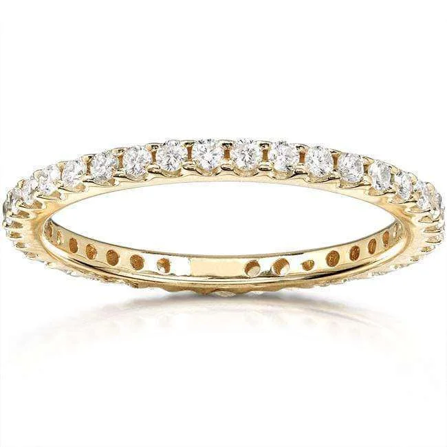 Micro-Prong Slender Eternity Ring