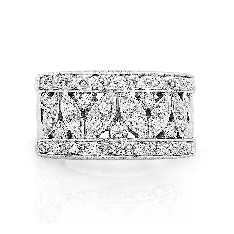 1/2ct.tw Diamond Fashion Floral Ring