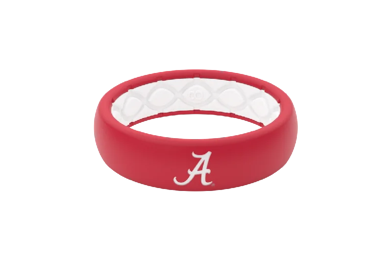 College Alabama Logo Thin Ring