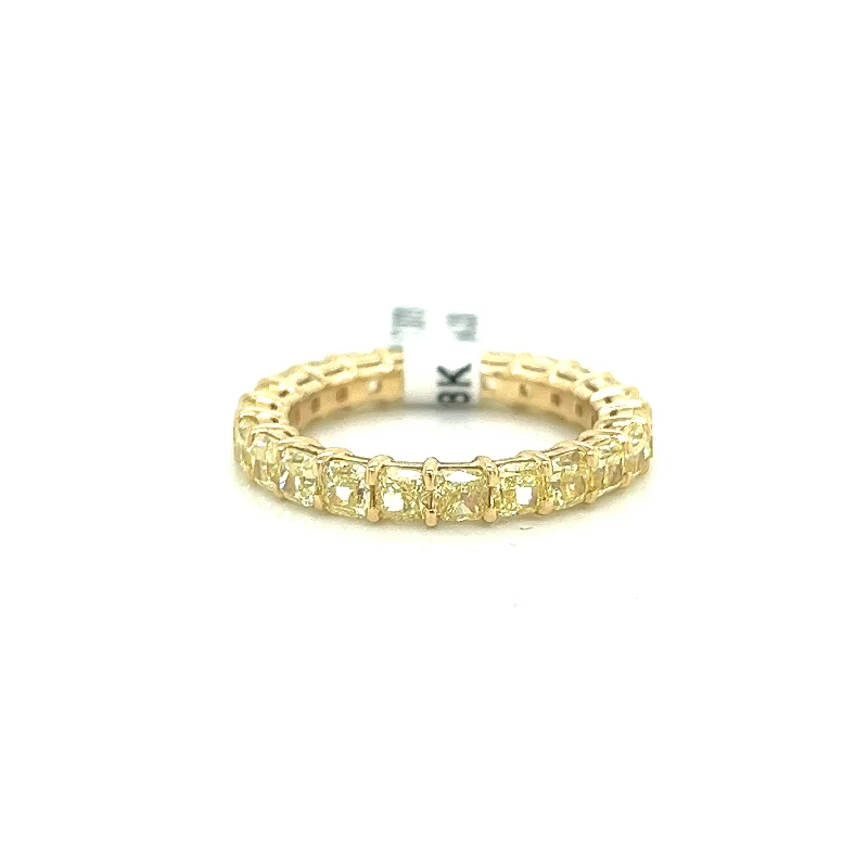 Bremer Jewelry Cushion Diamond Anniversary/Eternity Fashion Ring in 18K Yellow Gold (4.35ctw)