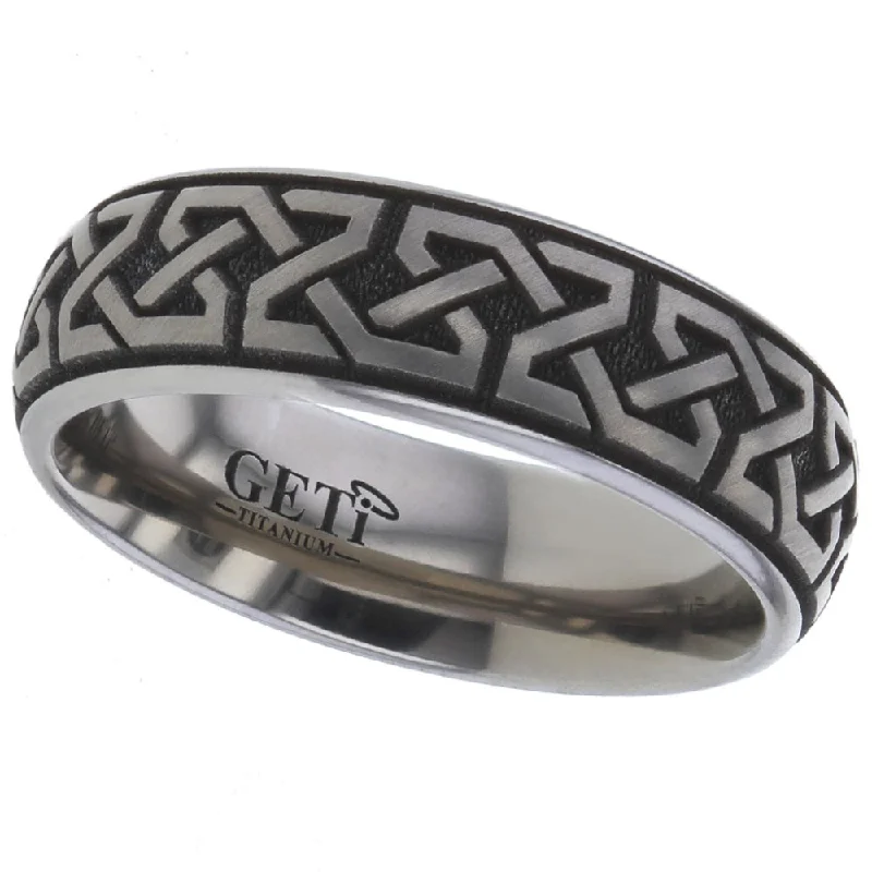 Celtic Titanium Ring - 2204-CLK9