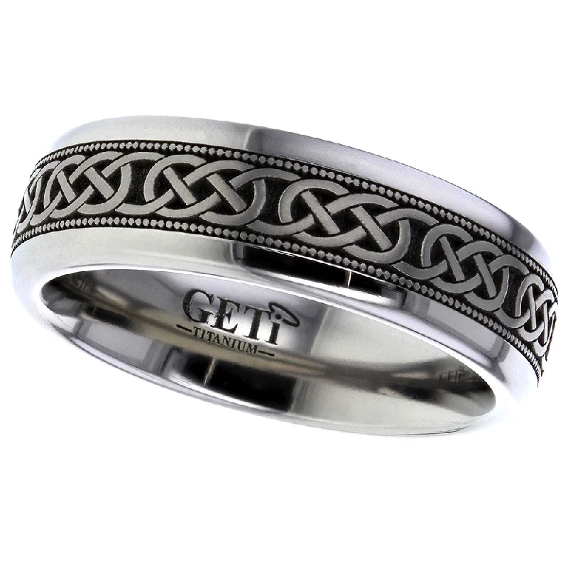 Celtic Titanium Ring - T036D-CKM