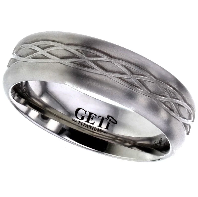 Celtic Titanium Ring - T060-17