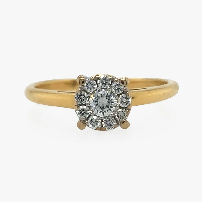 Diamond Cluster Ring