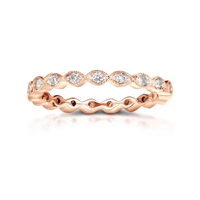 Eyelet Diamond Eternity Band