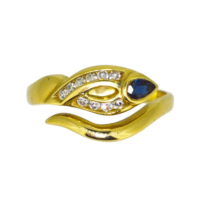 Diamond Ring & Sapphire 'Snake' Ring