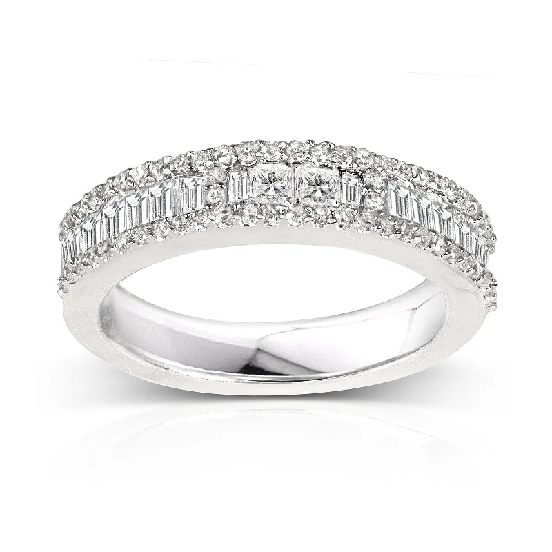 Diamond Wedding Band 3/5 carat (ctw) in 14K White Gold