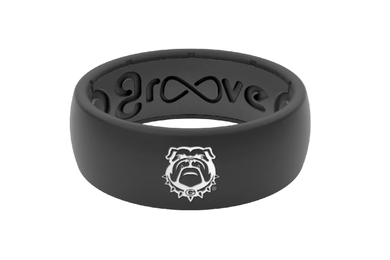 College Georgia Black Mascot Ring