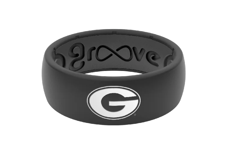 College Georgia Black Logo Ring