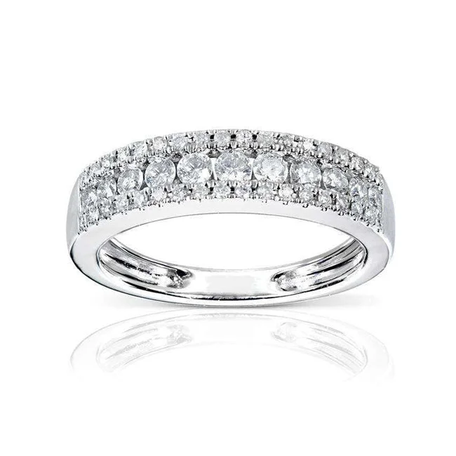 1/2ct.tw Multi-row Diamond Ring