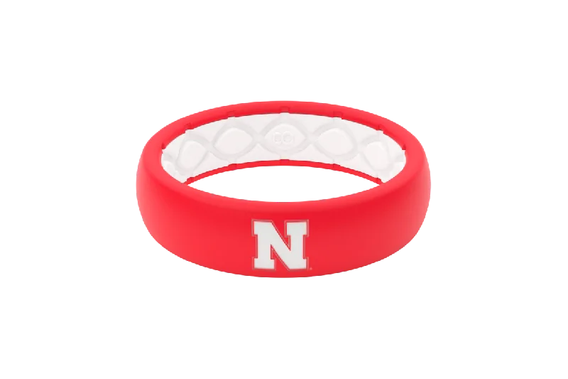 College Nebraska Thin Ring