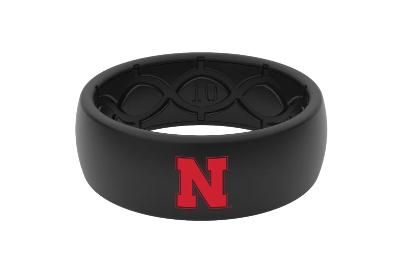 College Nebraska Black & Color Ring