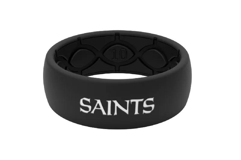 NFL New Orleans Saints Black Ring