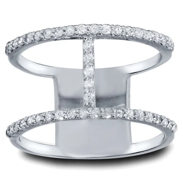 Pompeii3 14k White Gold 1/2ct TDW Diamond Ring (H-I, I1-I2)