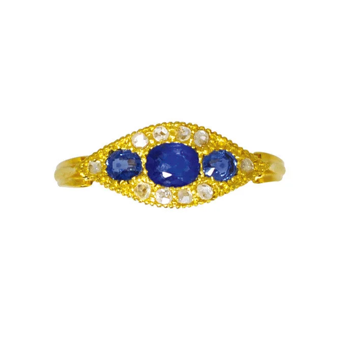 Sapphire & Diamond Ring