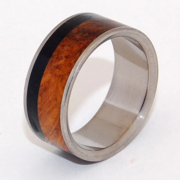 Sonoran | Men's Desert Ironwood & Titanium Wedding Ring