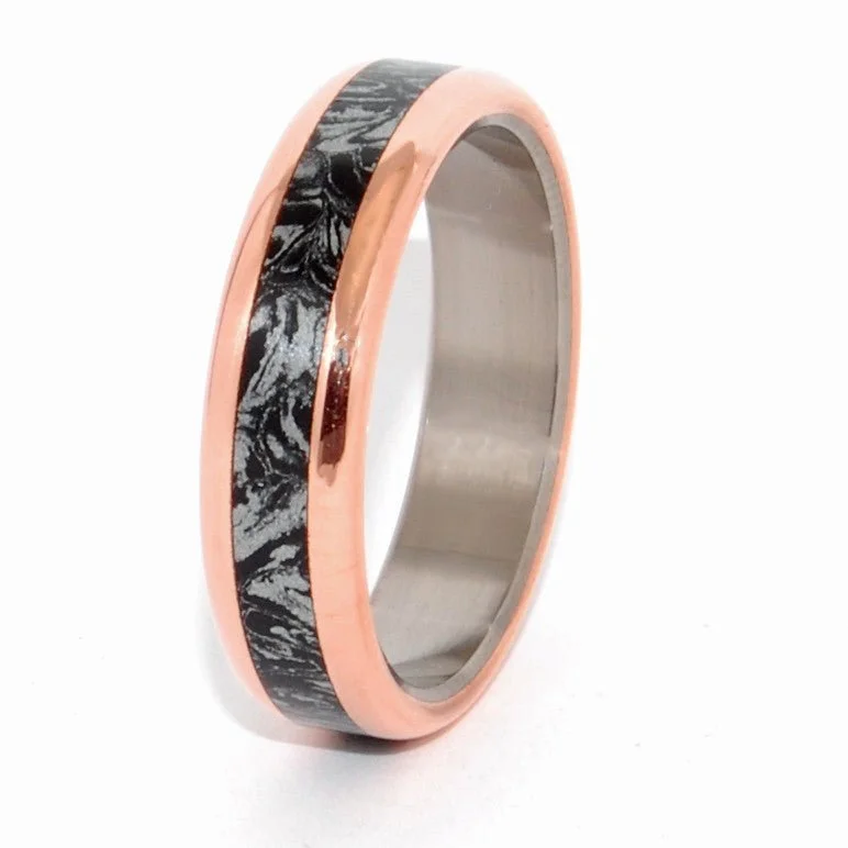 That Night The King Did Not Sleep | Men's M3, Copper & Titanium Wedding Ring