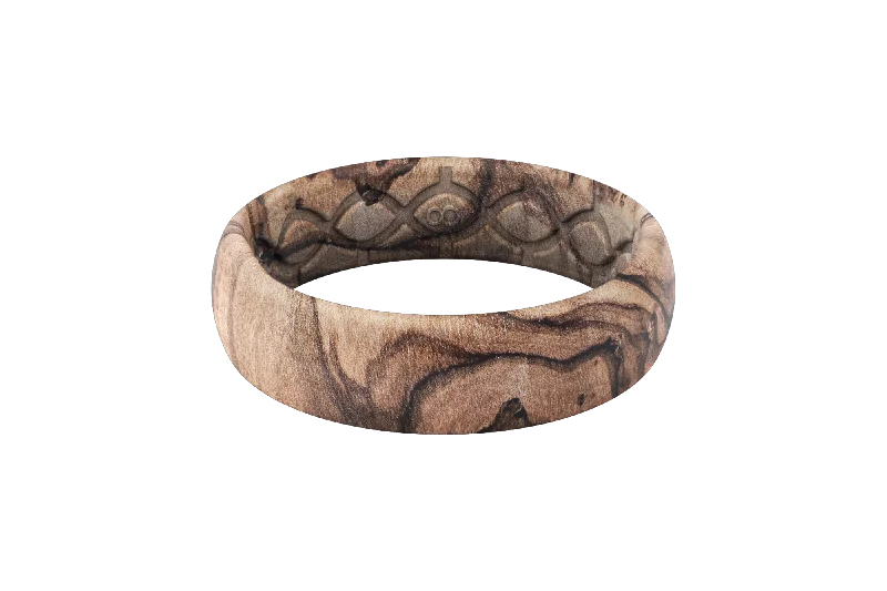 Burled Walnut Thin Ring