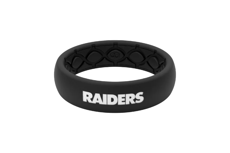 NFL Las Vegas Raiders Black Thin Ring