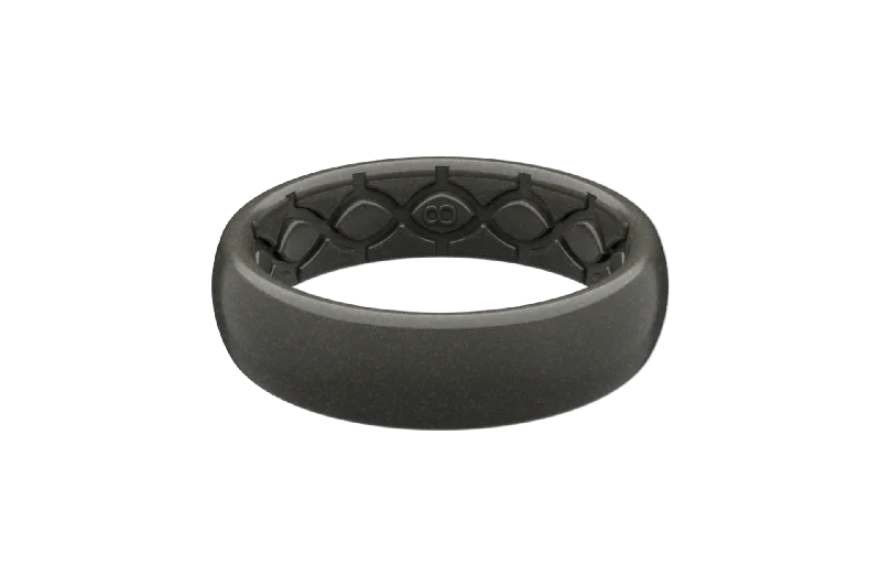 Satin Ferrous Thin Ring