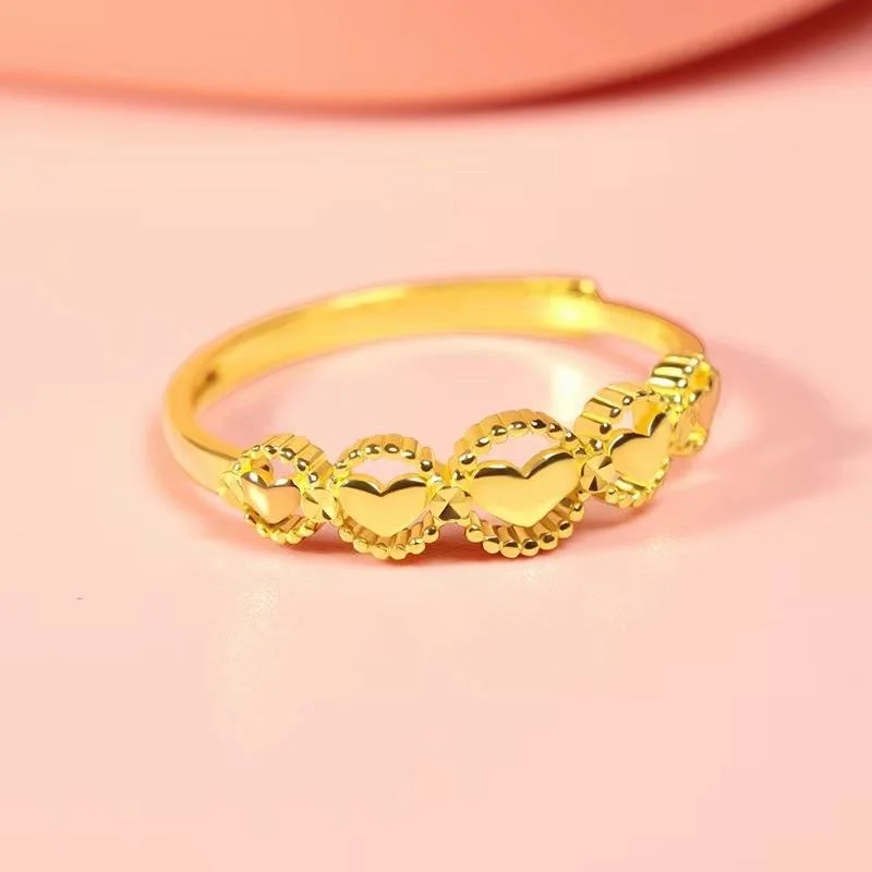 Wholesale Valentine's Day Adjustable Copper Plated Love Rings