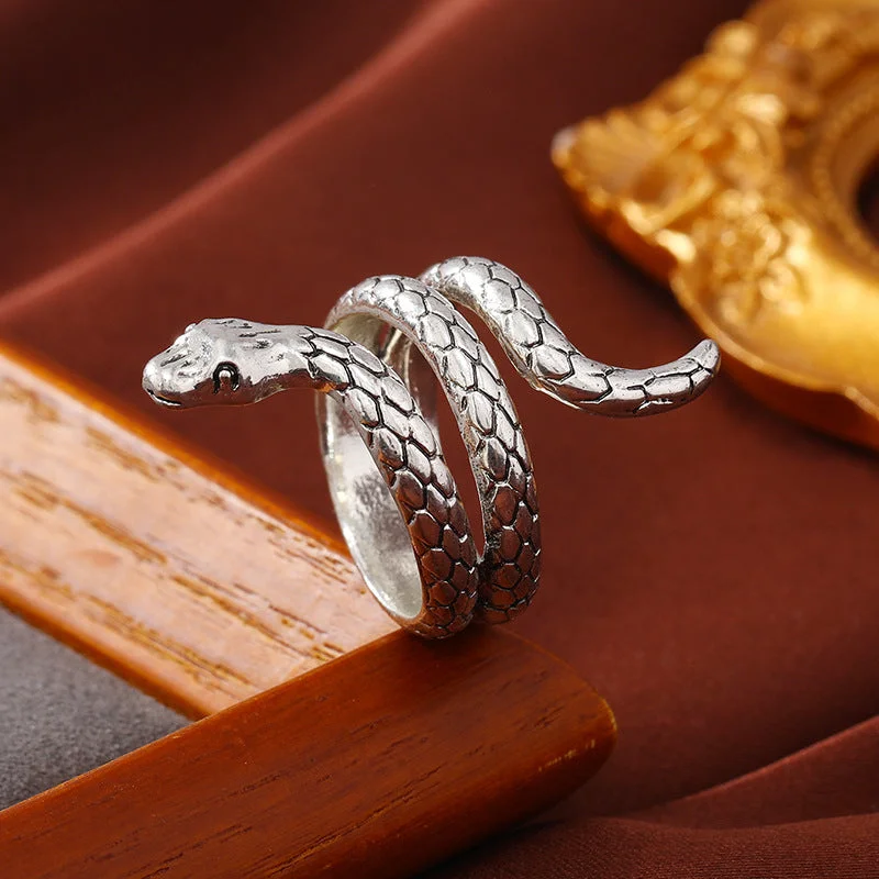 Wholesale Vintage Snake Bone Exaggerated Ring