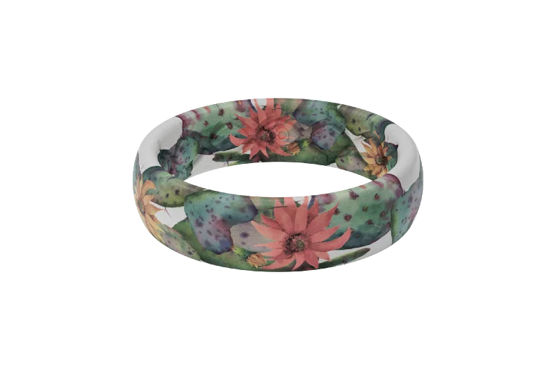 Cactus Bloom Thin Ring