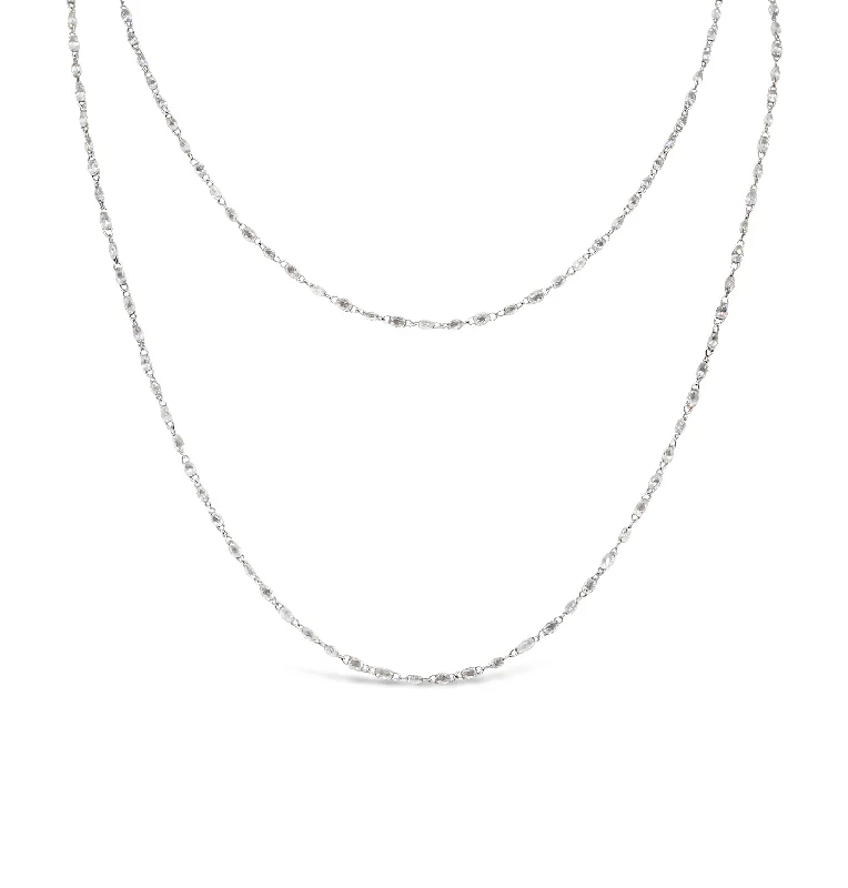 18KT WHITE GOLD  DIAMOND NECKLACE