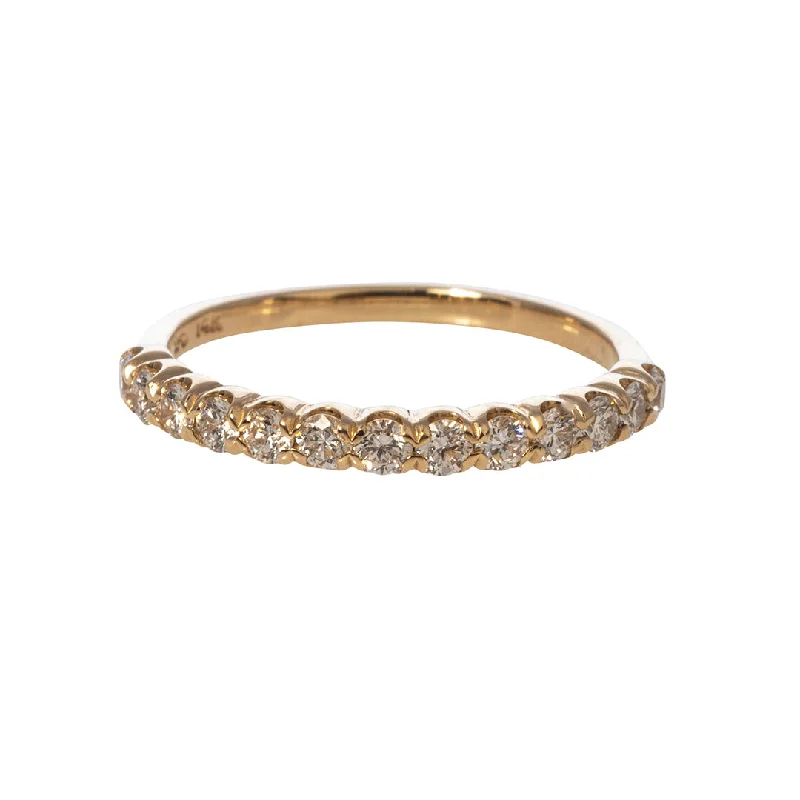 .46ct Diamond Halfway 14K Yellow Gold Band