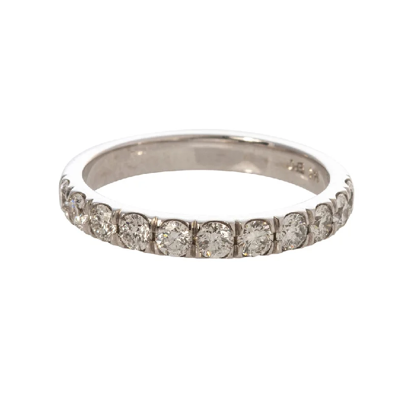 .67ct Diamond Pavé 14K White Gold Halfway Band