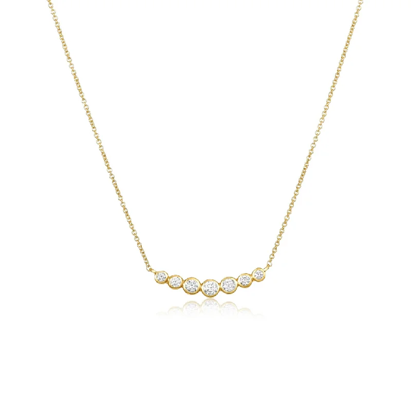 7 Diamond Bubble Necklace