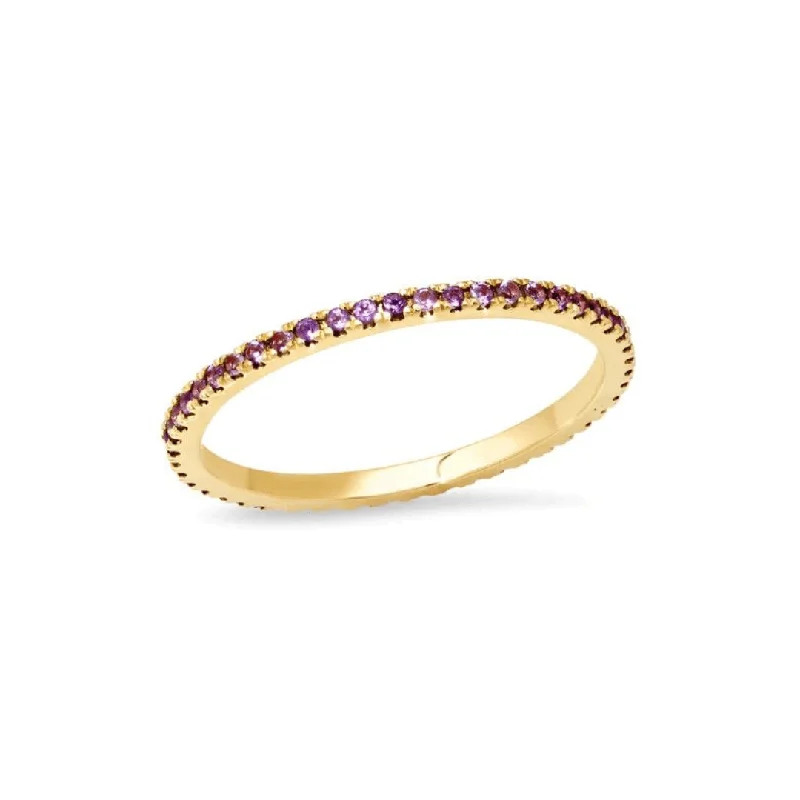 Amethyst Eternity Band