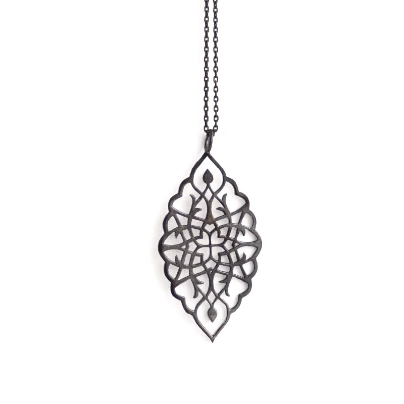 arabesque petal pendant