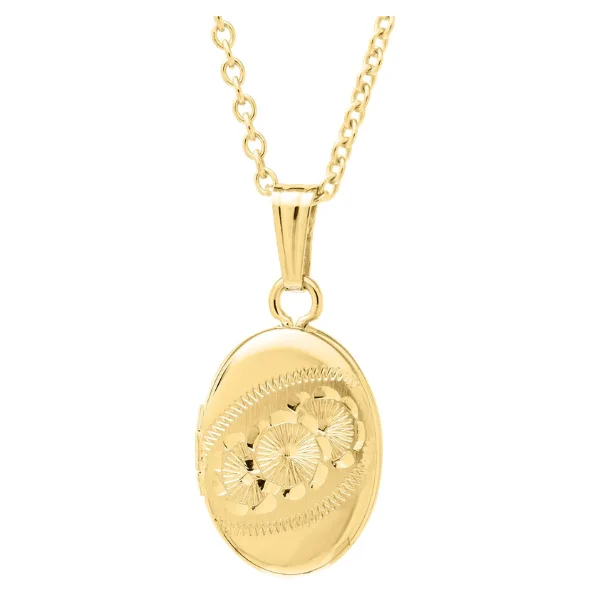 14K Gold Filled Oval Locket