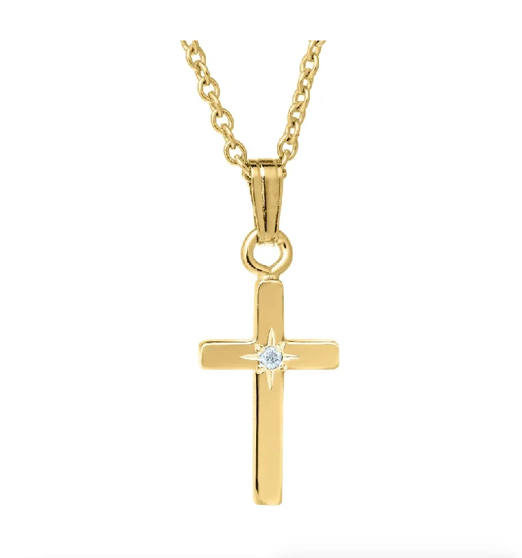 14K Gold Filled Children's Cross Necklace