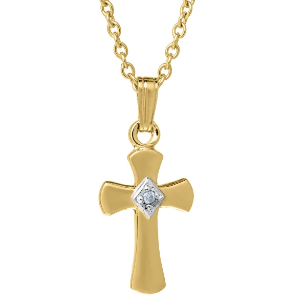 14K Gold Filled Children's Cross Necklace