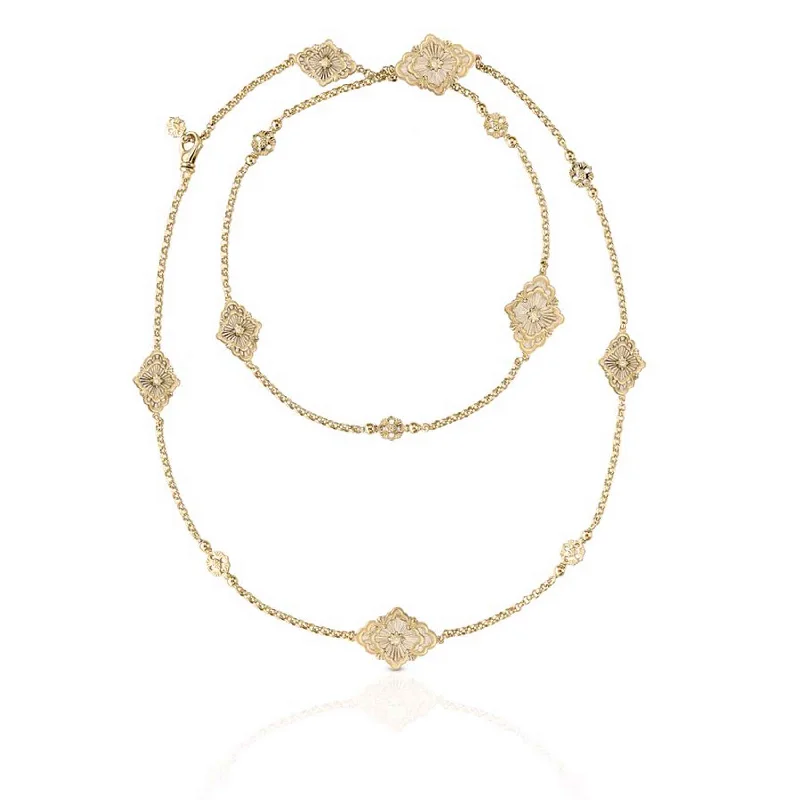 BUCCELLATI OPERA TULLE MOP & DIAMOND NECKLACE