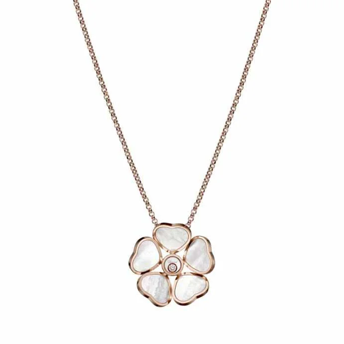 Chopard Happy Hearts Flower Necklace