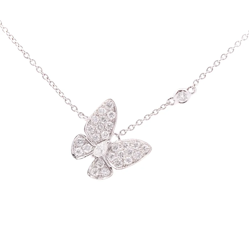 Diamond Butterfly Necklace